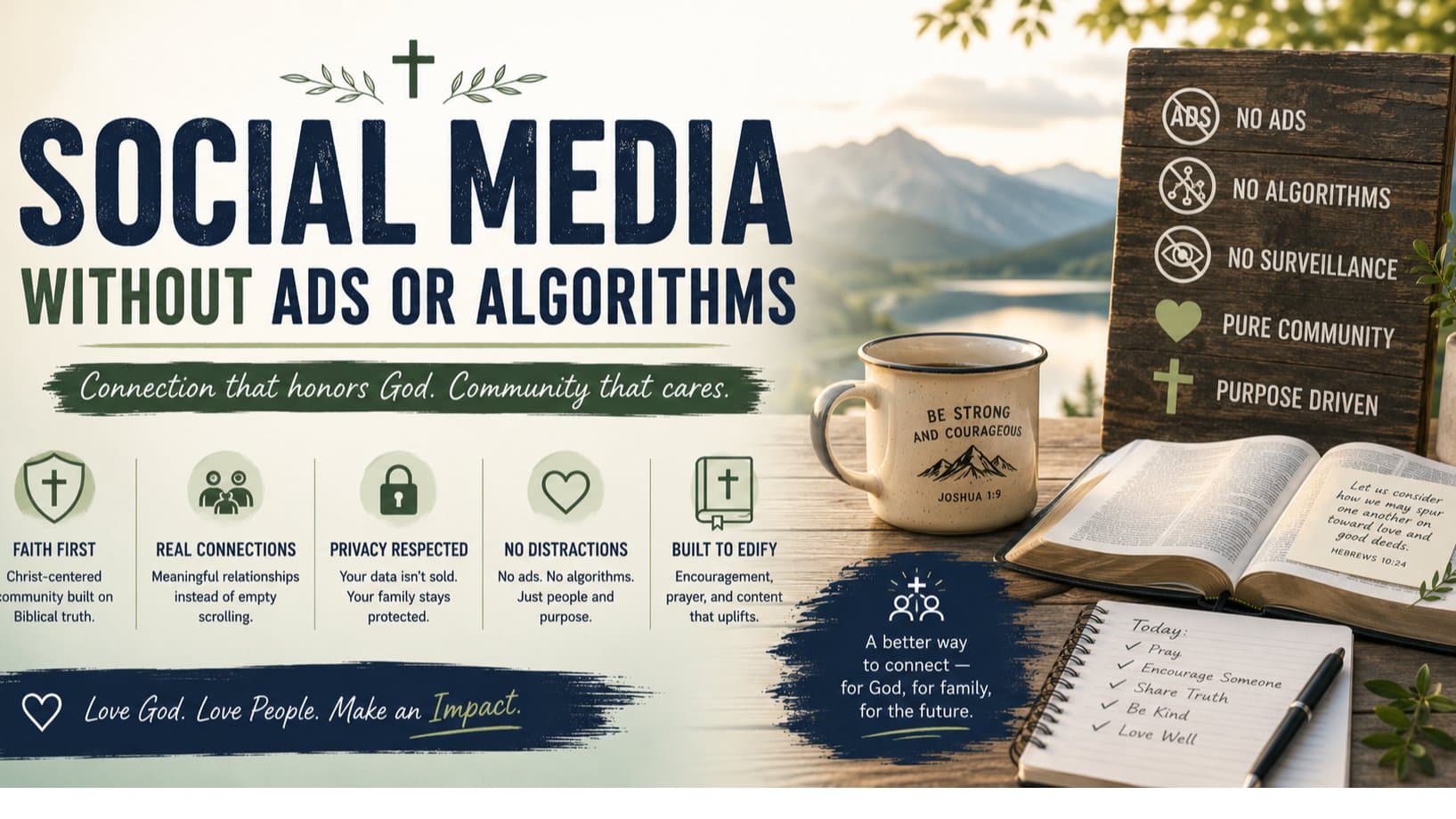 Social Media Without Ads or Algorithms: An Honest Explainer