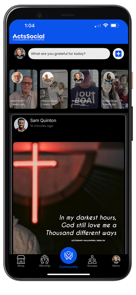ActsSocial Mobile Application is Available on both App Store and Play Store as well